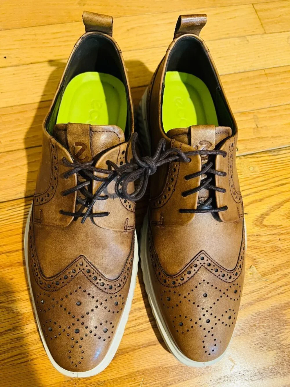 ECCO ECCO ST.1 Hybrid Lite Wingtip Oxford Men's 43 US 9 Comfort Dress Shoes